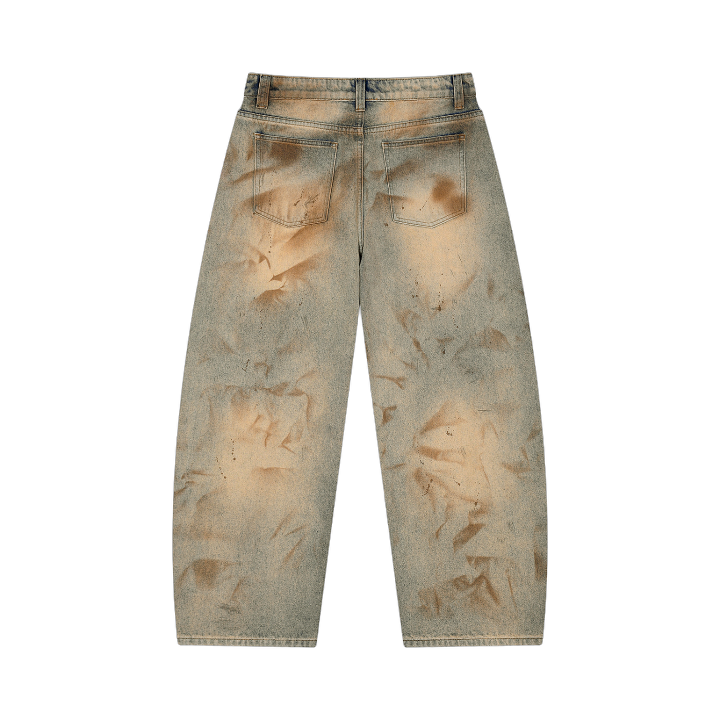 RIØN Barrel Archive 01 — Men’s Vintage Wash Barrel Leg Jeans — immagine prodotto su sfondo trasparente