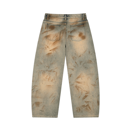 RIØN Barrel Archive 01 — Men’s Vintage Wash Barrel Leg Jeans — immagine prodotto su sfondo trasparente