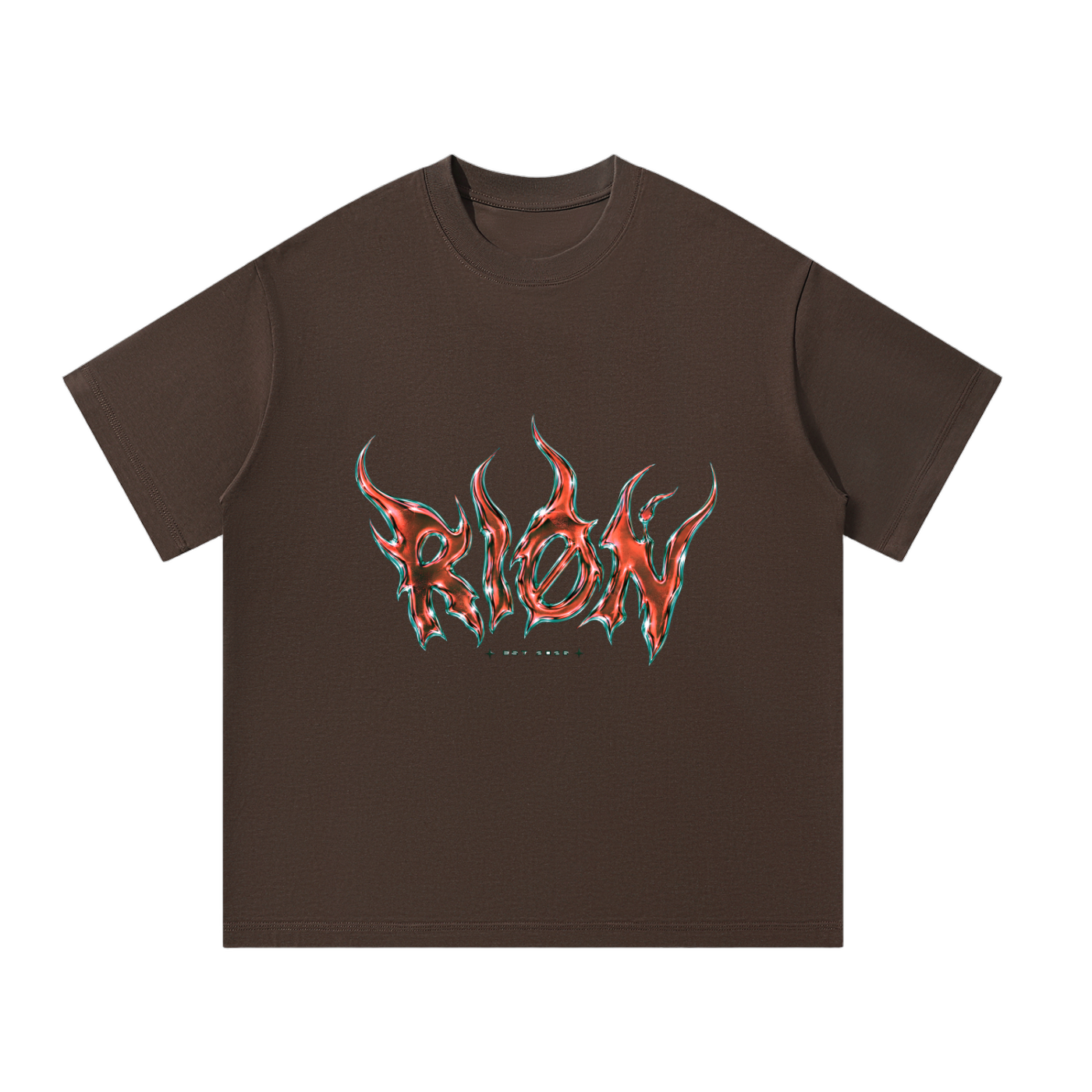 RIØN Oversized Core — Unisex Oversized T-Shirt — immagine prodotto su sfondo trasparente