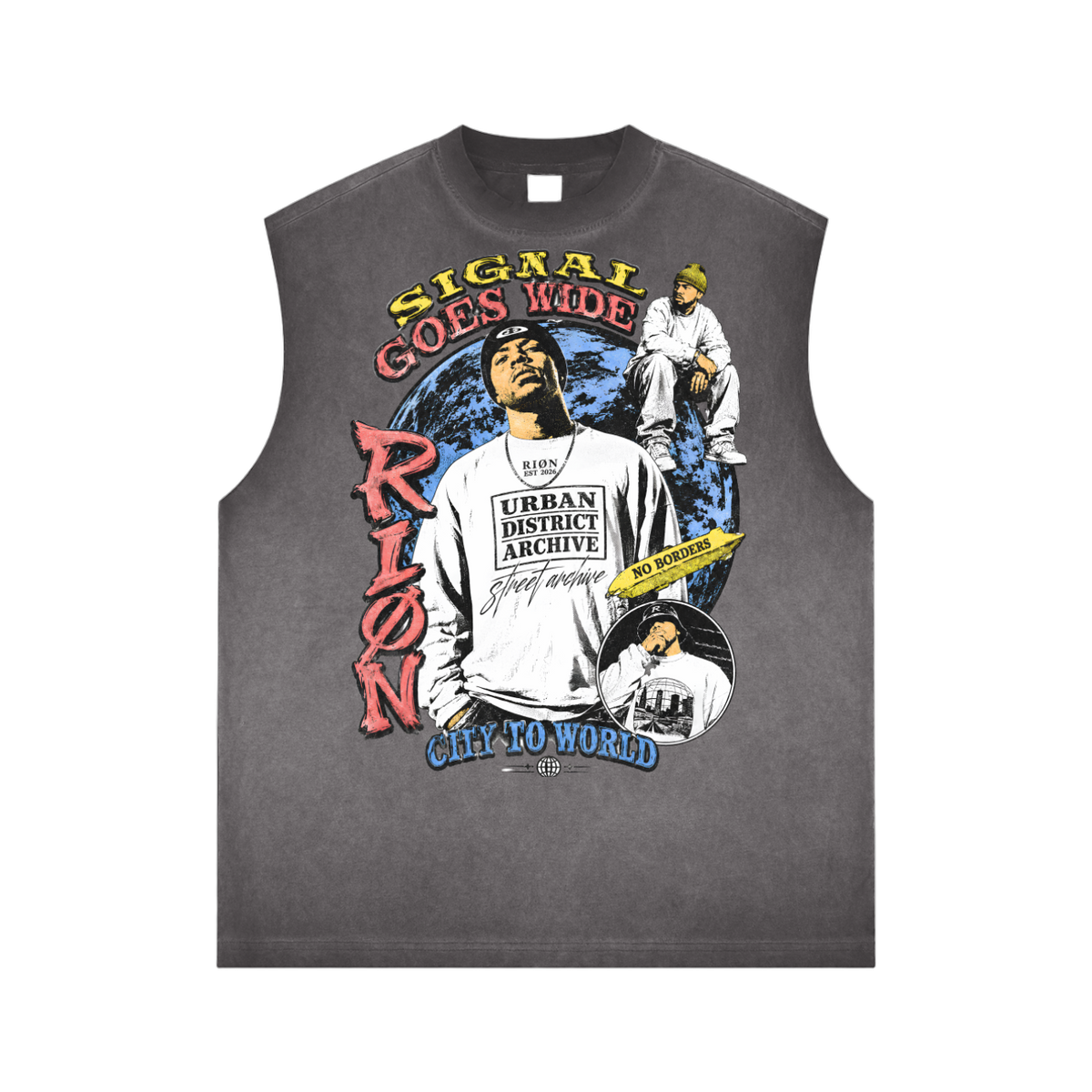 RIØN Reverse Wash — Tank Top — immagine prodotto su sfondo trasparente
