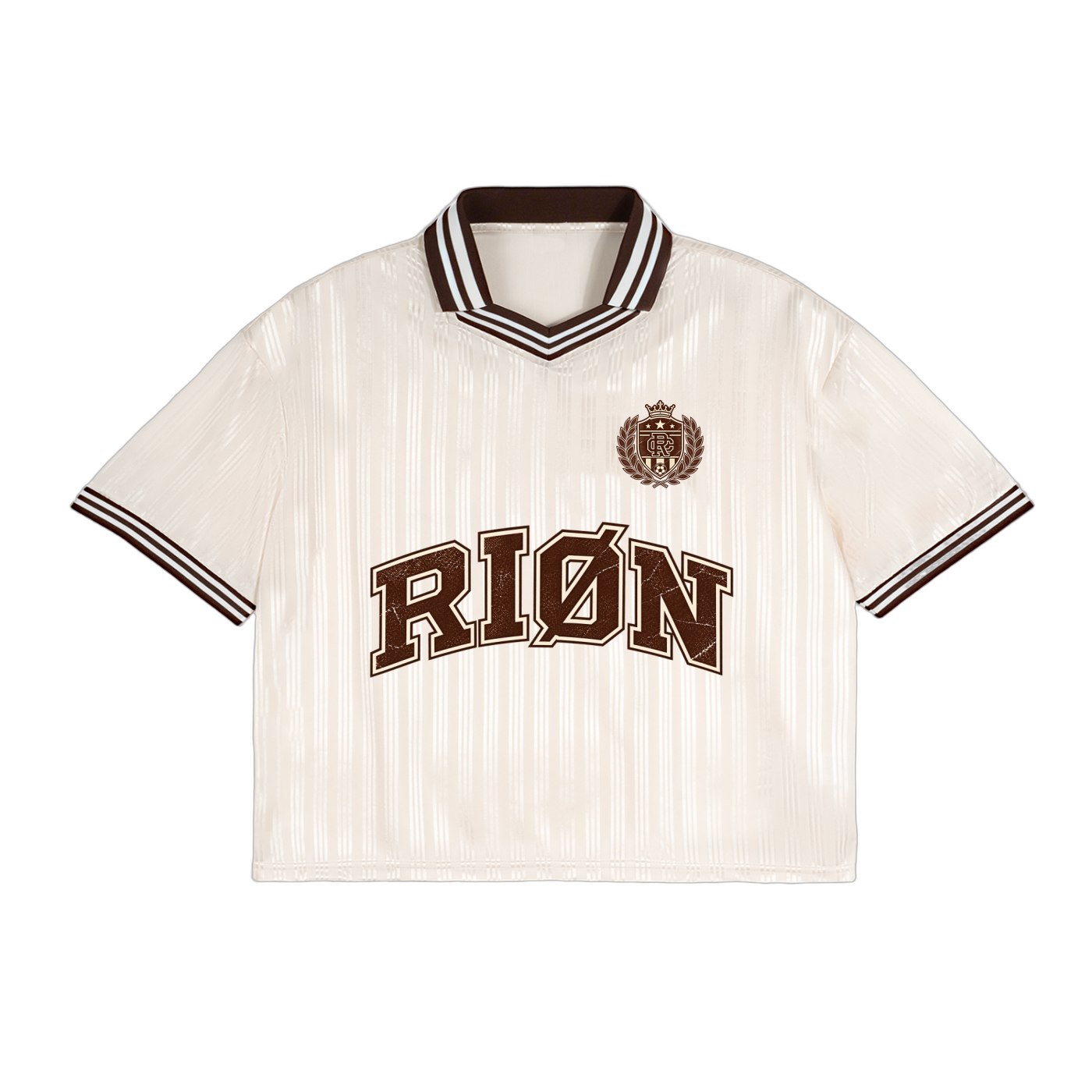RIØN Stripe Line — Polo Tee — immagine prodotto su sfondo trasparente