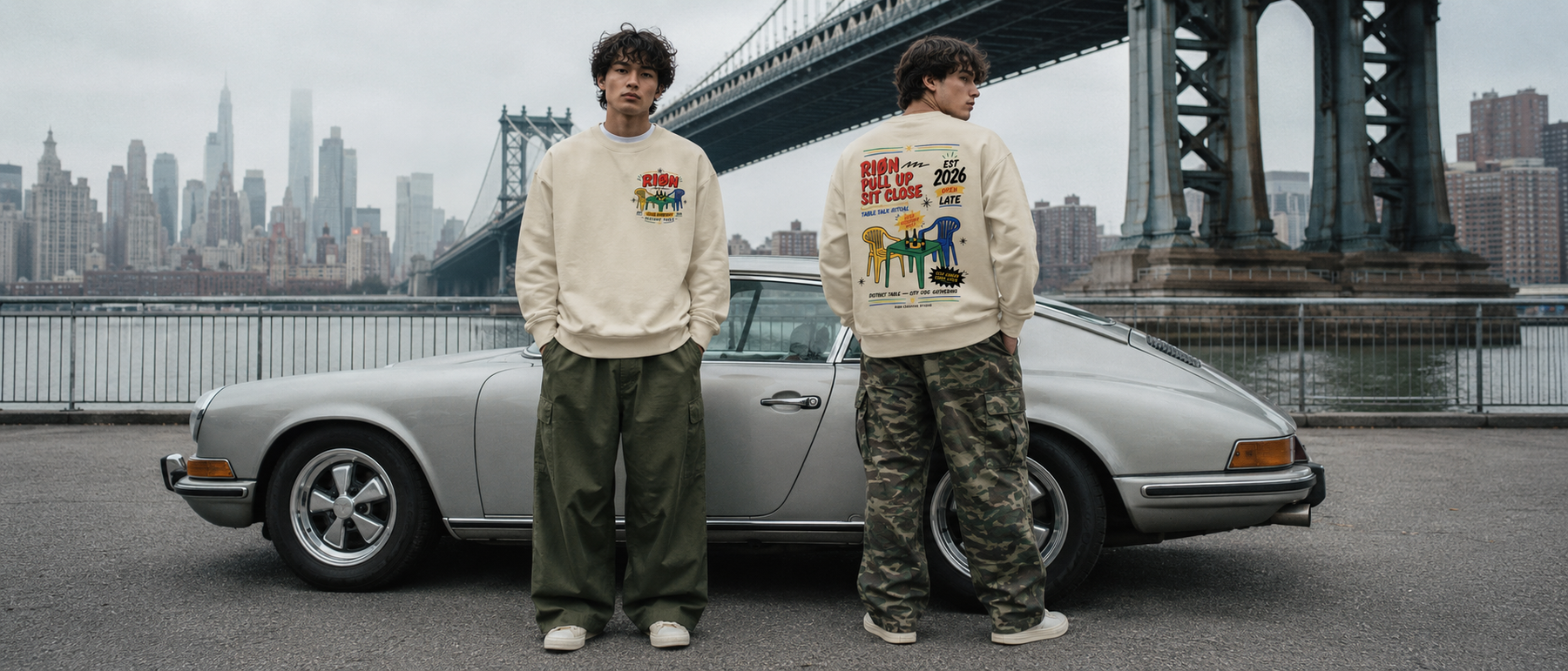 RIØN District Table — Heavyweight Cotton Sweatshirt