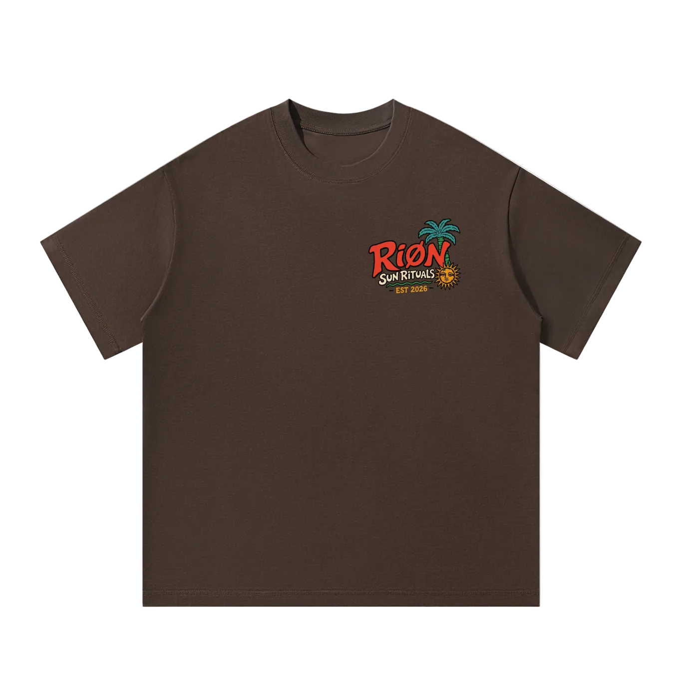 RIØN Sun Ritual — Oversized Cotton T-Shirt